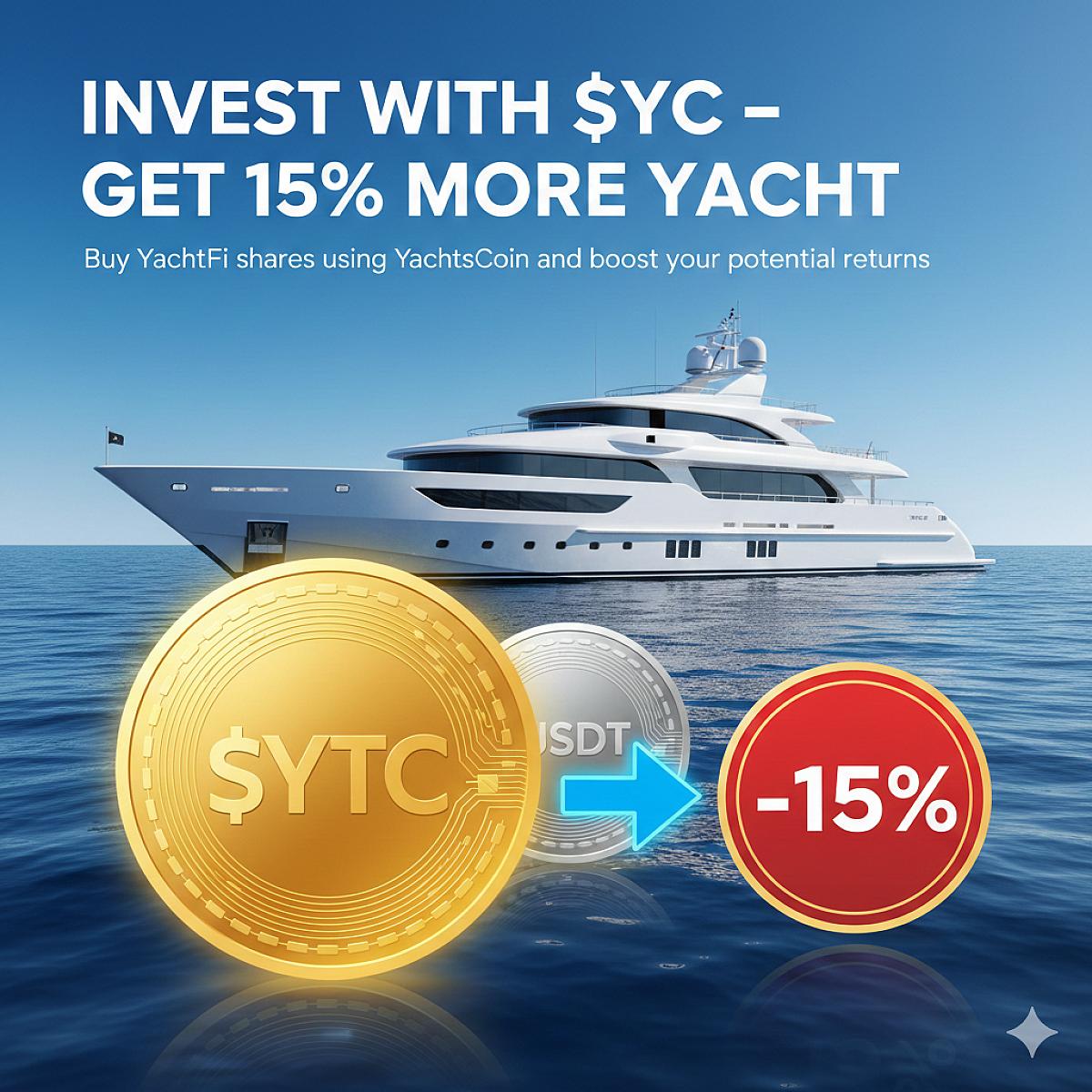 Nowa użyteczność YachtsCoin ($YTC): Kup udziały YachtFi z dodatkowymi zyskami